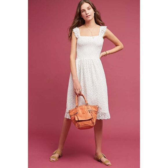 Anthropologie Maeve Anastasi Smocked Dress - Picture 1 of 9